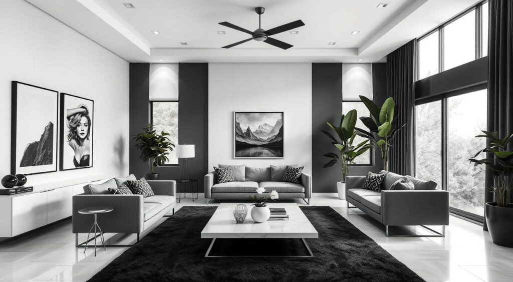 Marcenaria Minimalista em Preto e Branco: Elegância Atemporal - detalhe