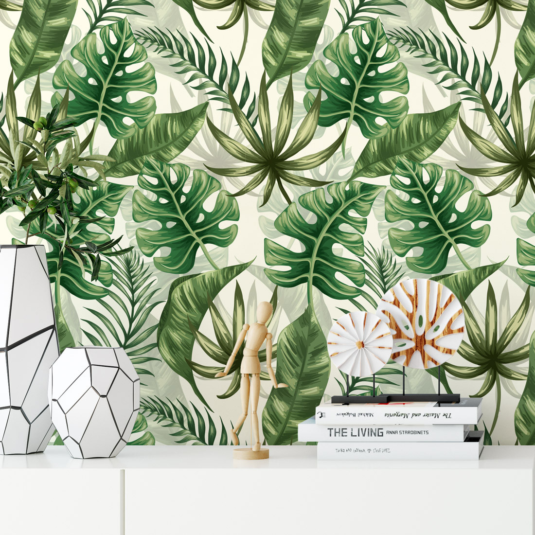 Cozinha Tropical: Cores Vivas e Folhagens Exuberantes - ideia