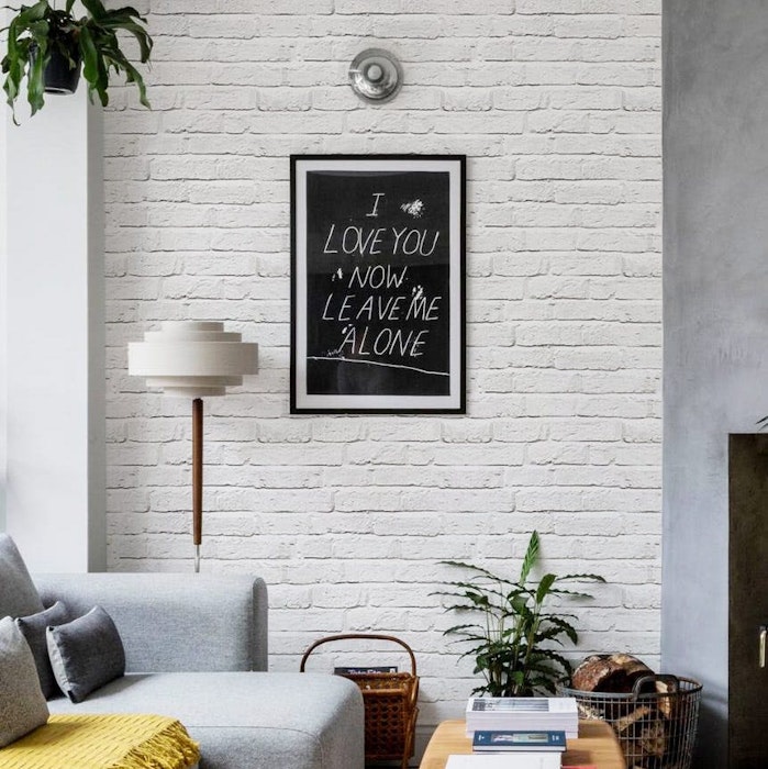 Sofisticação Urbana: Papel de Parede com Efeito de Tijolinho à Vista - ideia