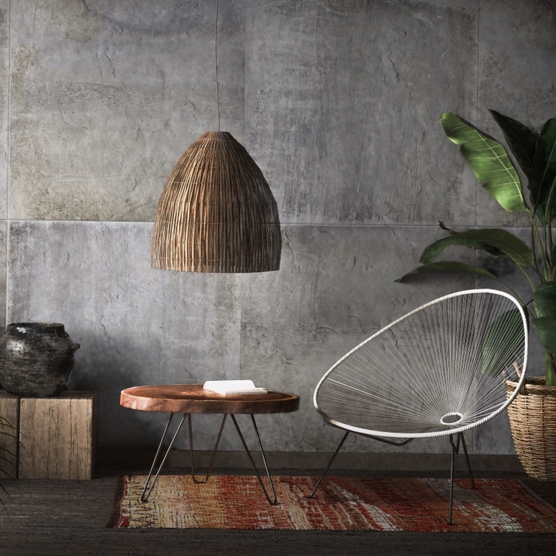 Cimento Queimado 3D: Texturas Inovadoras para uma Parede com Personalidade - detalhe