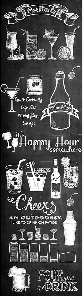 Lousa na Área Gourmet: Receitas e Drinks Sempre à Mão - ideia