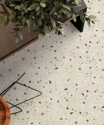 Brilho e Glamour: Invista no Piso de Granilite para um Visual Retrô - detalhe