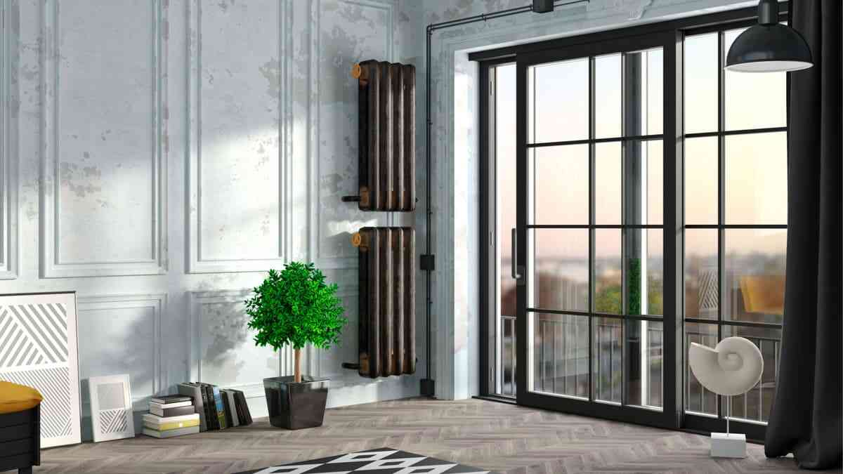 Porta de Correr Estilo Industrial com Trilhos Aparentes: Design Autêntico - ideia