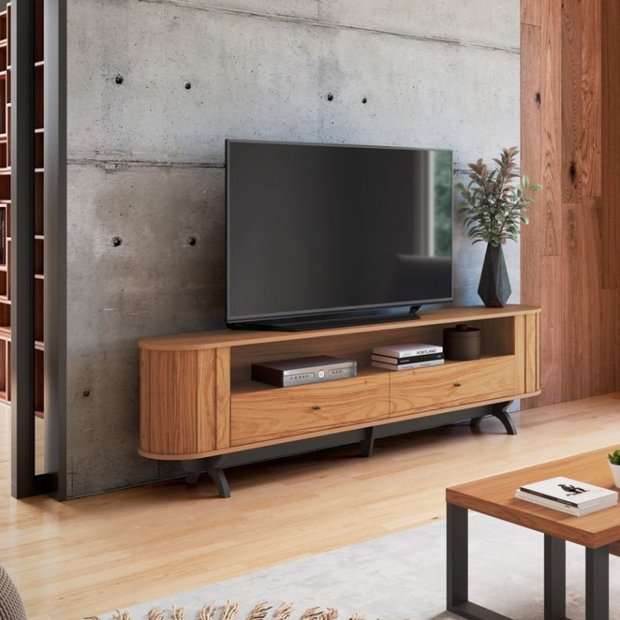 Rack de Canto com Design Arrojado e Formas Geométricas: Otimização Inteligente - ideia