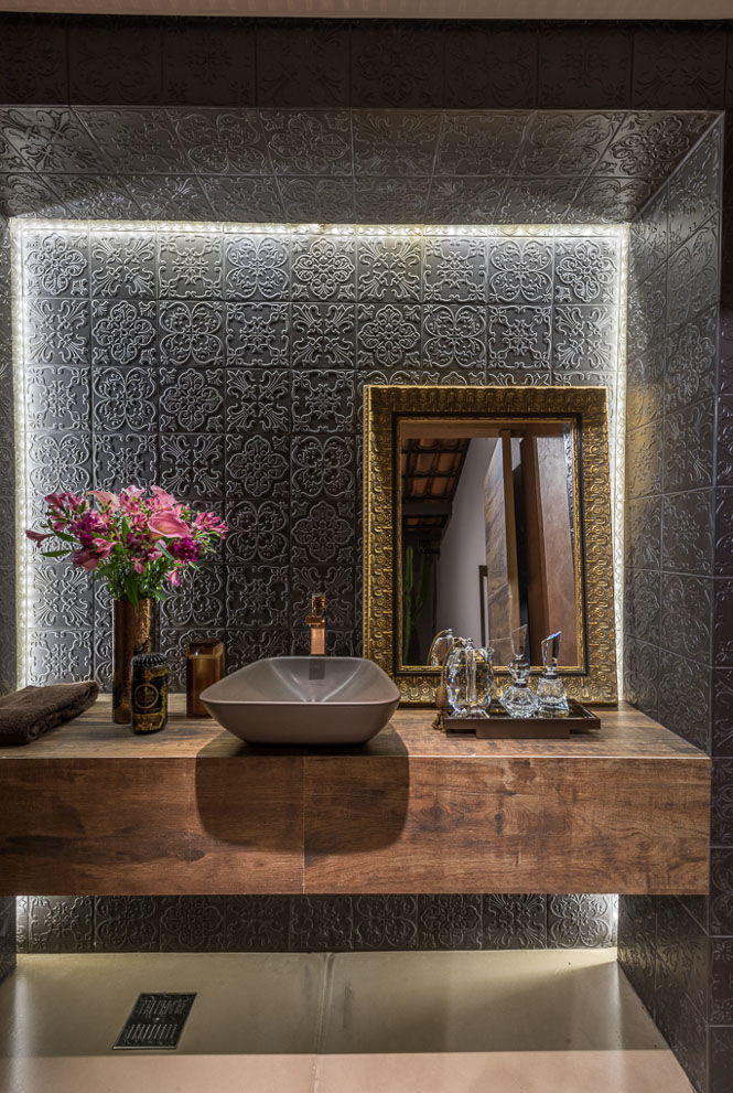 Revestimento Luminoso: Detalhes que Brilham no Escuro - inspiração