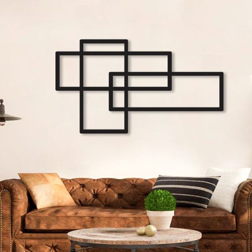 Com Quadros Abstratos e Esculturas Minimalistas - detalhe