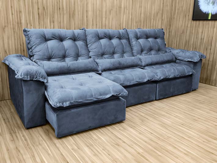 Sustentabilidade em Foco: Sofá Retrátil e Reclinável com Tecidos Ecológicos e Estrutura de Reflorestamento - inspiração