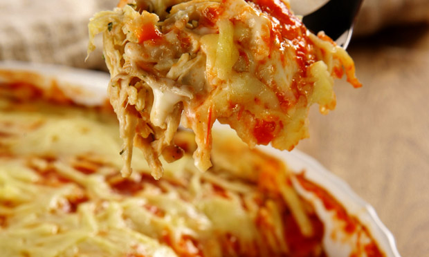 Frango à Parmegiana Gratinado com Muçarela de Búfala - ideia