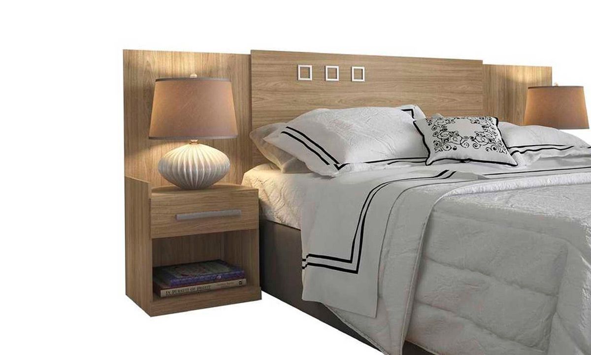 Cama Normal com Cabeceira Estofada e Botonê: Elegância e Conforto - ideia