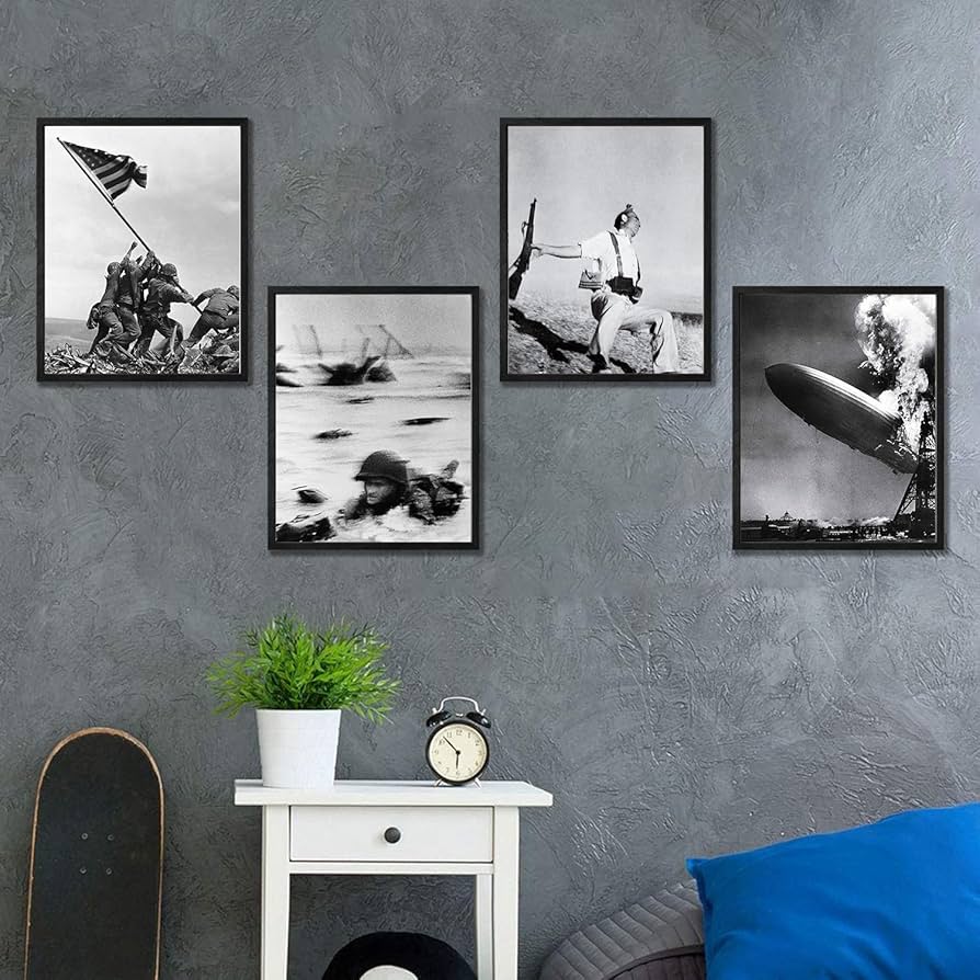 Composição de Fotos em Preto e Branco: Uma História na Sua Parede - detalhe