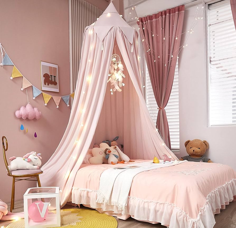 Realeza Infantil: Decoração de Quarto Infantil com Dossel - detalhe