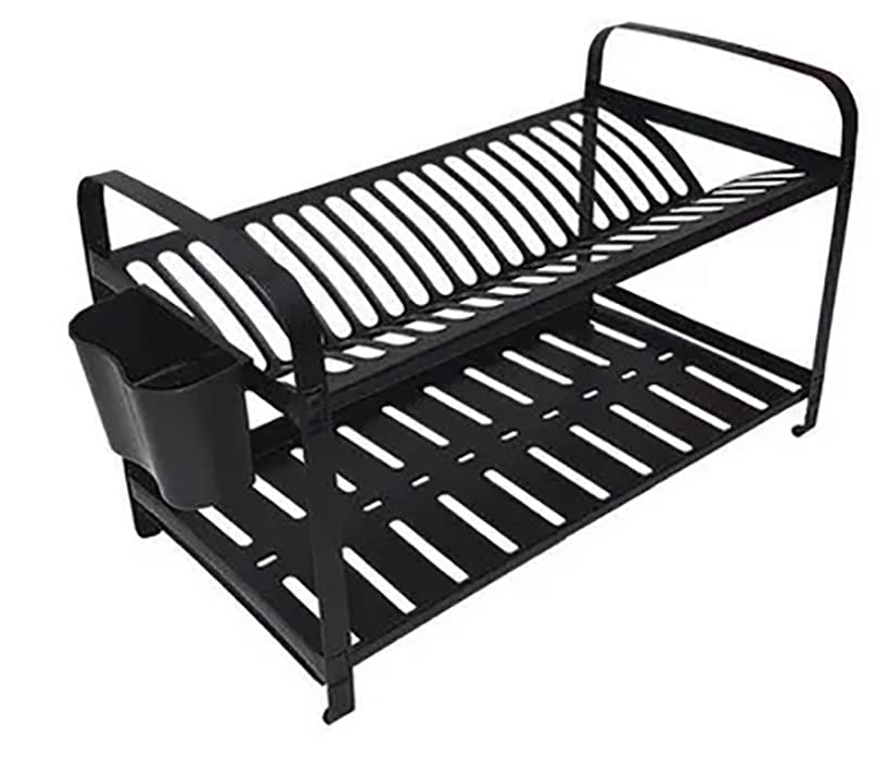 Escorredor de Louça Compacto com Divisórias Ajustáveis em Inox - detalhe