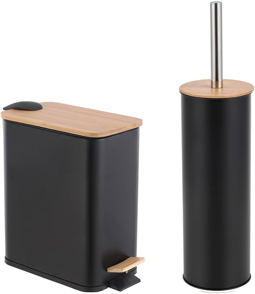 Lixeira com Detalhes em Bambu: Sustentabilidade Sofisticada - ideia