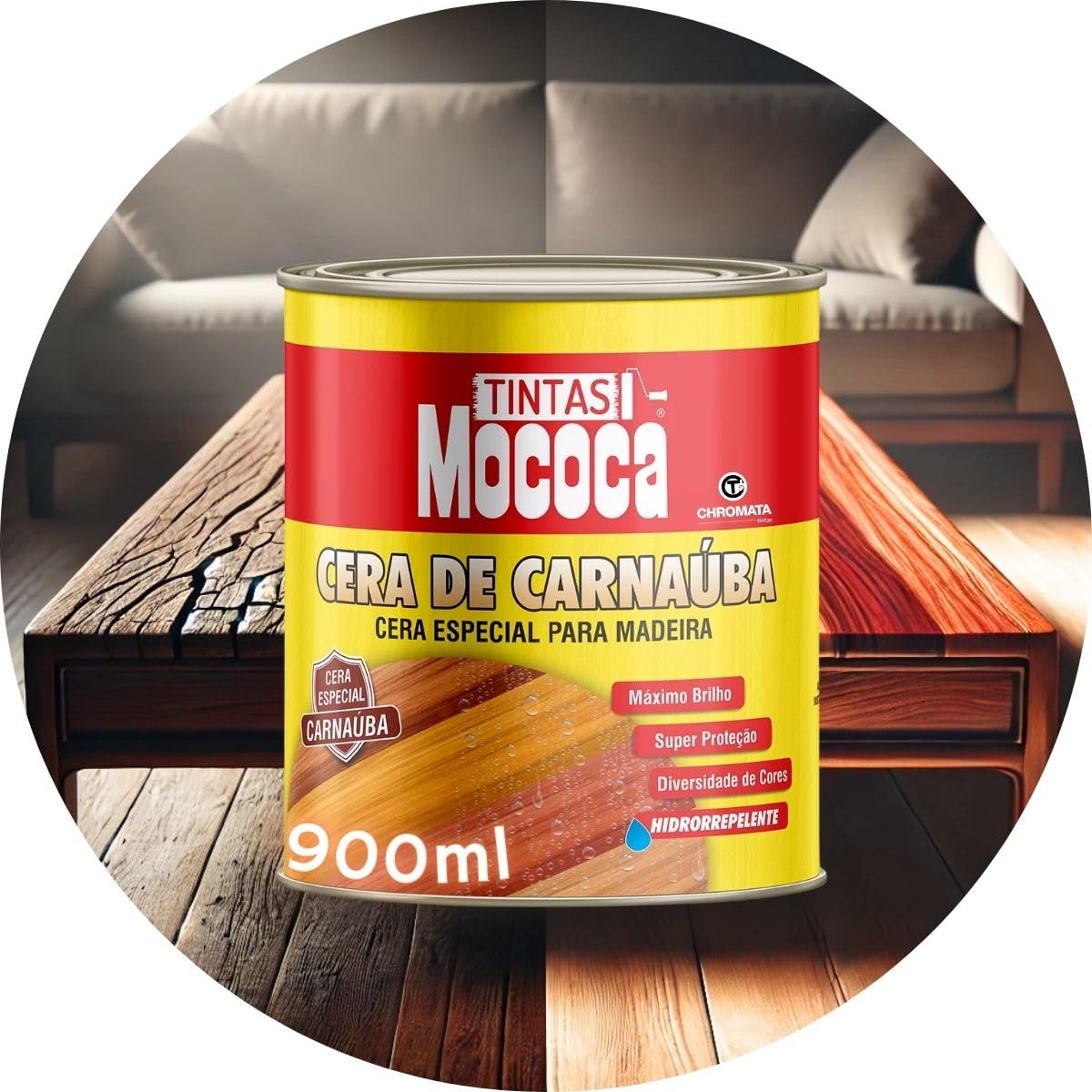 Com Acabamento em Cera de Carnaúba para um Brilho Natural - ideia