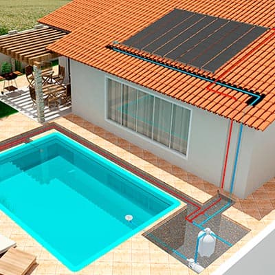 Com Aquecimento Solar Sustentável - detalhe