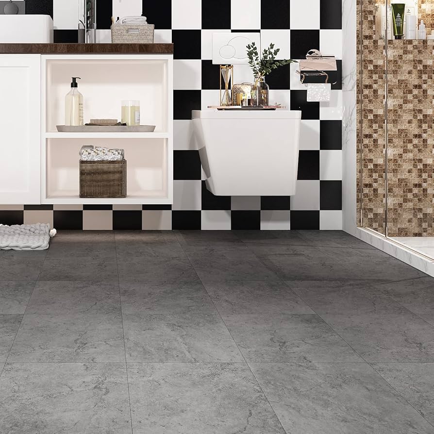 Estilo Industrial: Piso Vinílico 2mm com Aparência de Concreto - inspiração