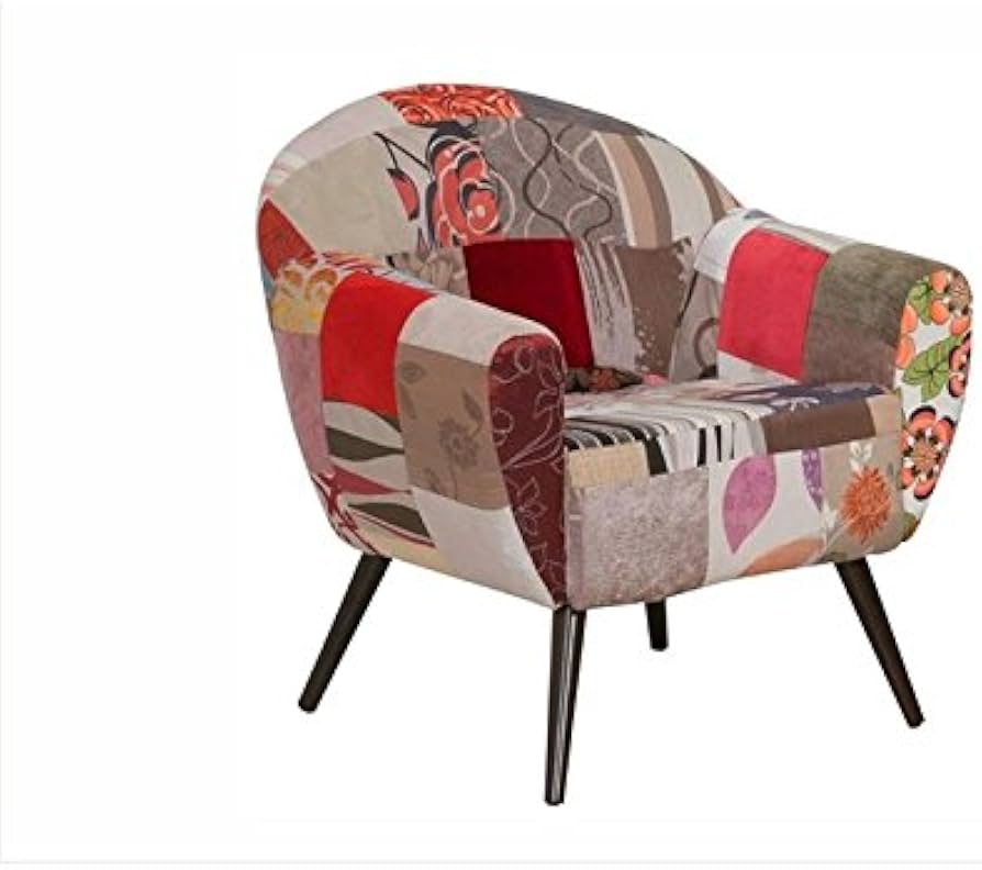 Poltrona Patchwork: Uma Explosão de Cores e Texturas Cheia de Vida - ideia