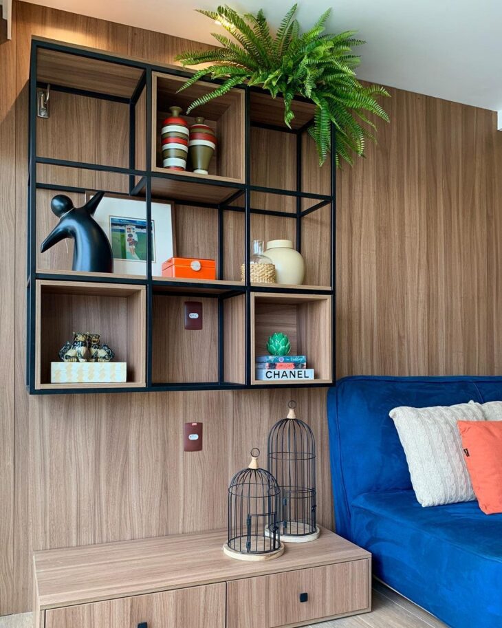 Estante Suspensa: Leveza e Modernidade - ideia