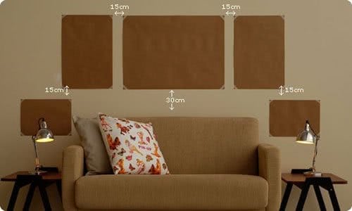 Quadros e Espelhos Misturados: Amplie o Espaço e Adicione Elegância - detalhe