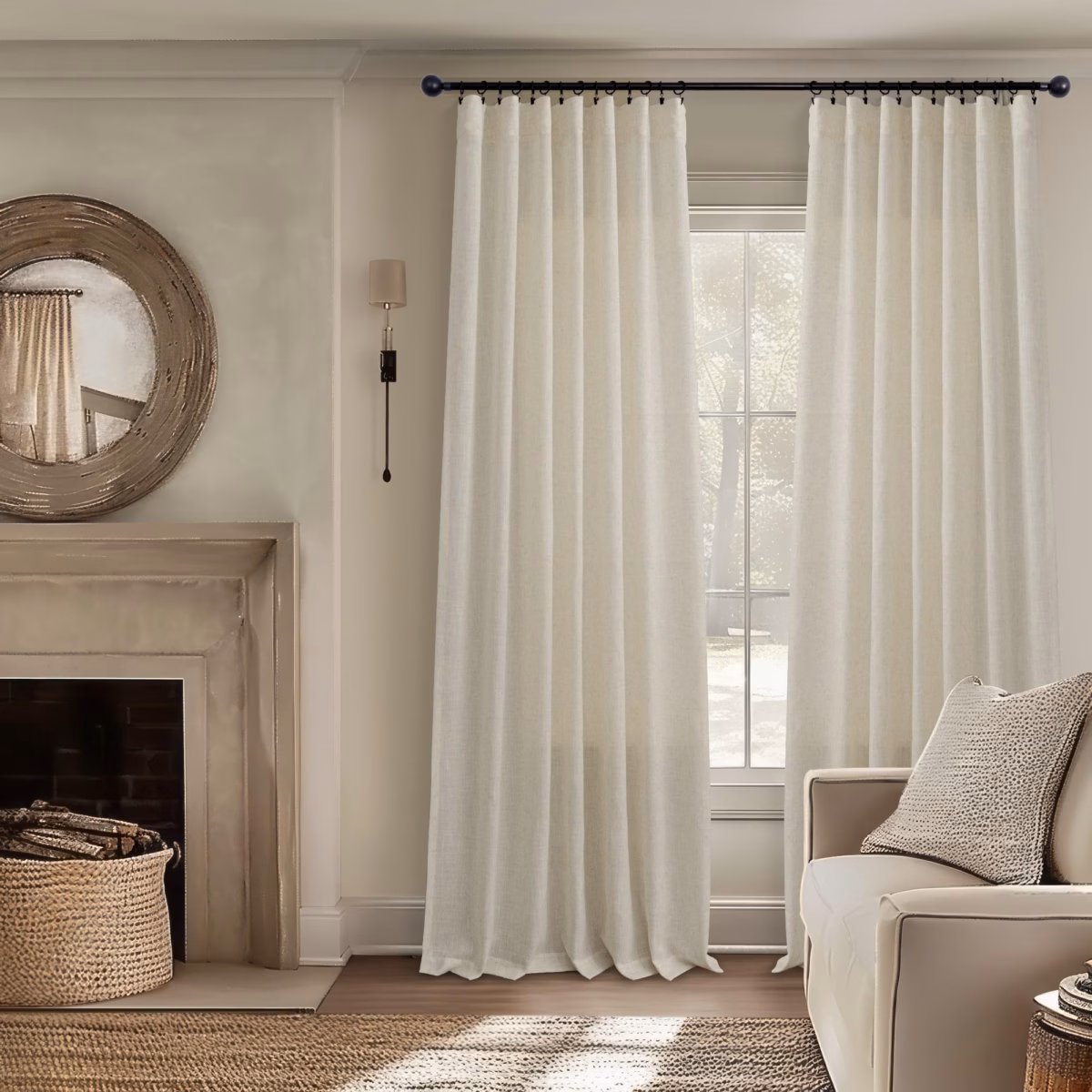 Cortinas Longas e Fluídas: Elegância e Amplitude para Espaços Amplos - inspiração