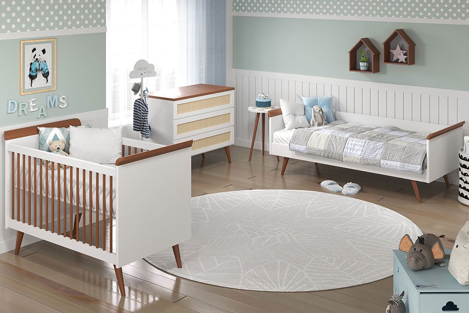 Simplicidade Encantadora: Quarto de Bebê com Decoração Escandinava - inspiração