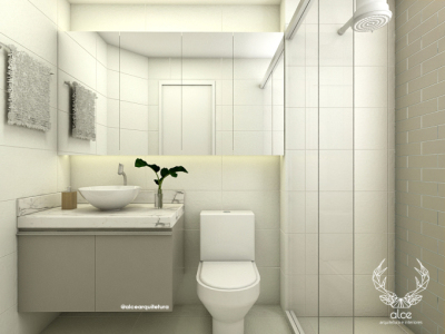 Espelho Inteiro Encostado na Parede: Para Banheiros com Espaço! - ideia