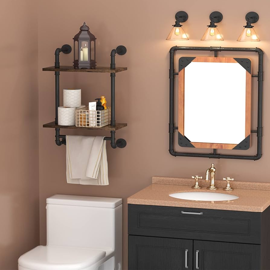 Prateleiras Vintage de Metal: Toque Retrô - detalhe