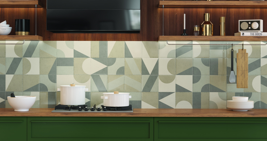 Revestimento Geométrico: Estilo e modernidade - detalhe