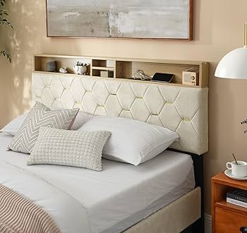 Cabeceira Suspensa com Nichos: Prática e Decorativa - detalhe