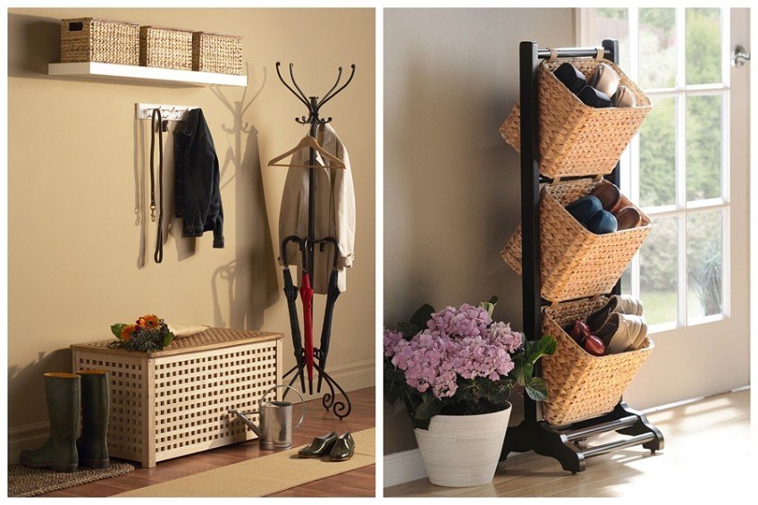 Cestas de Vime ou Bambu: Textura Natural e Aconchego para Organizar seus Calçados - ideia