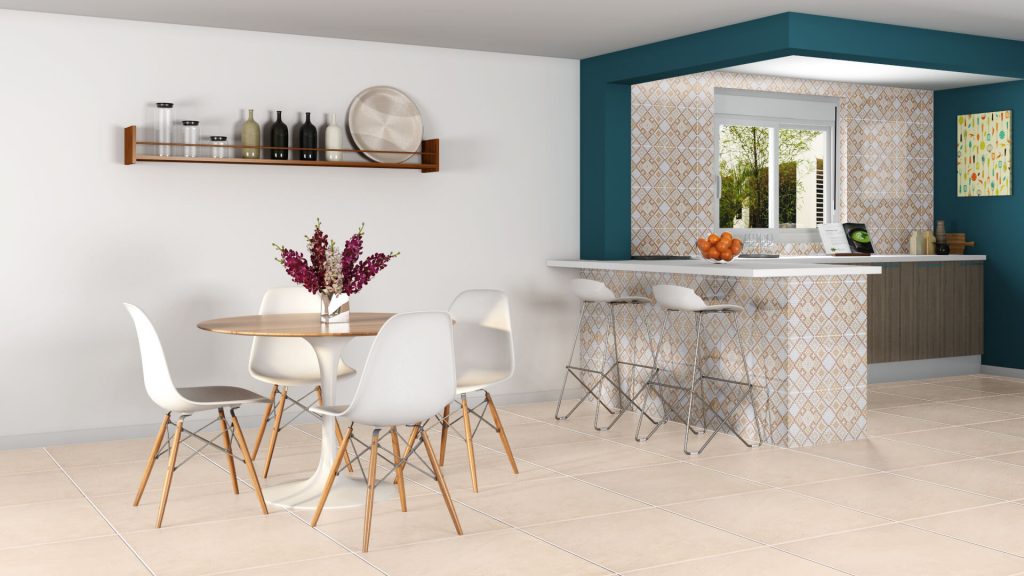 Cozinha Divertida com Cores Primárias e Design Lúdico - ideia