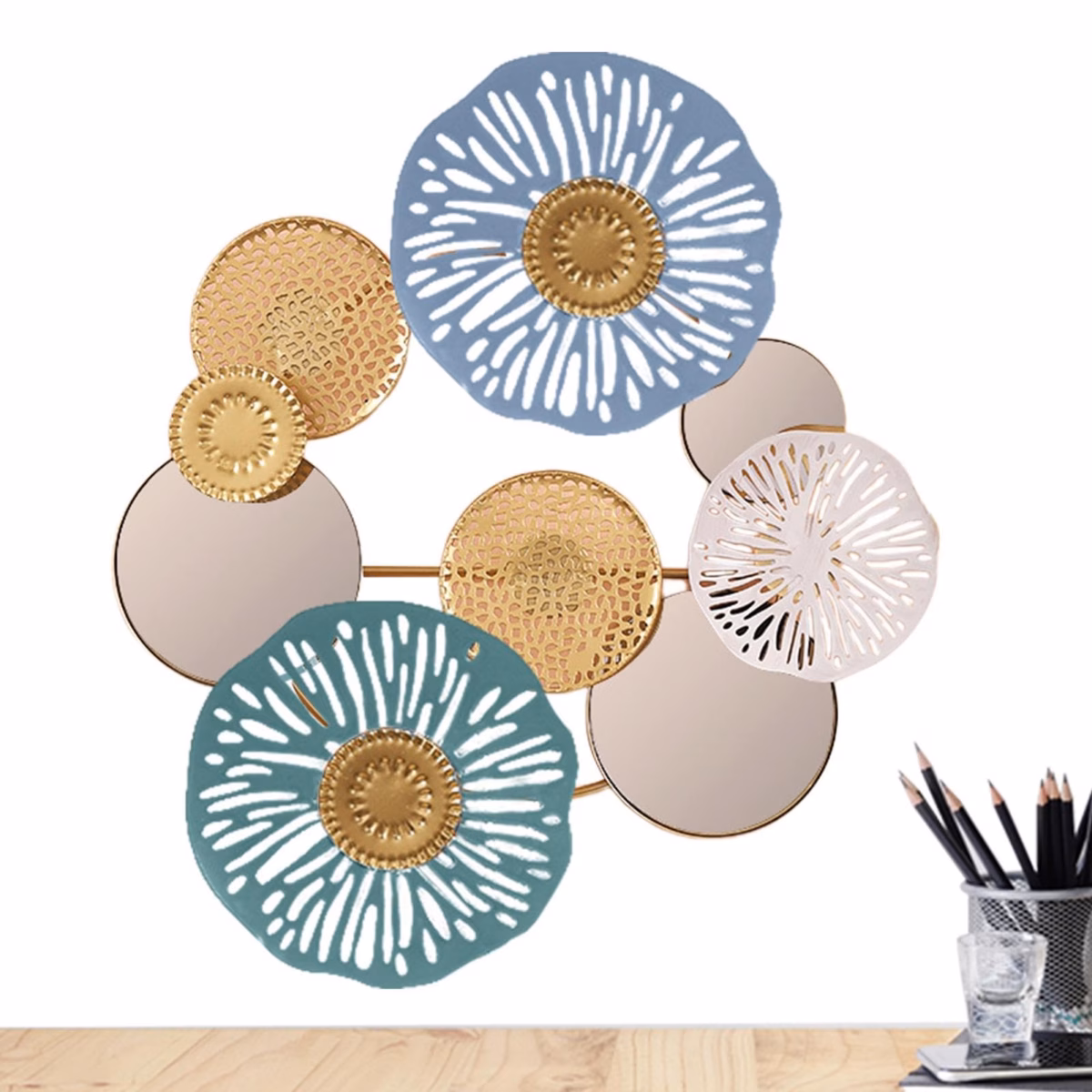 Composição de Mini Espelhos: Uma Galeria de Arte na Sua Parede - ideia