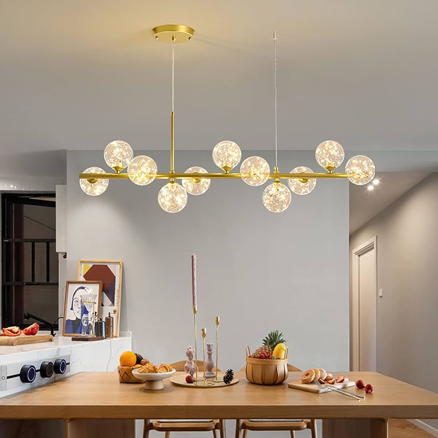 Lustre Moderno e Imponente: Ponto Focal de Luxo - ideia