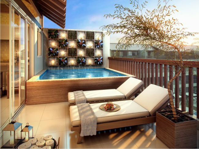 Com Espreguiçadeiras Suspensas - inspiração