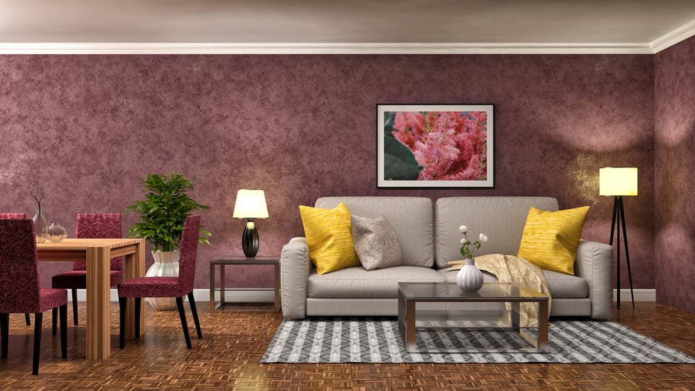 Rodapé com Revestimento 3D: Textura e Arte na Base da Parede - ideia