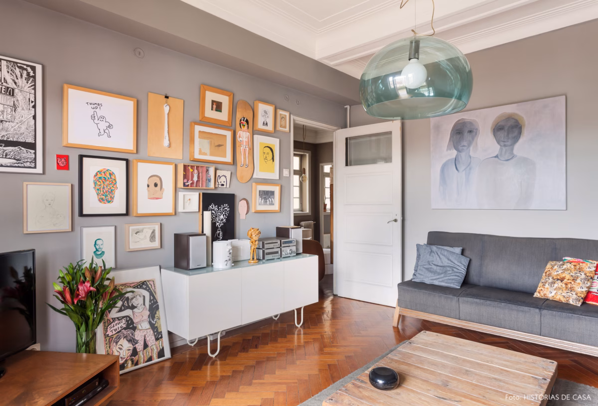 Arte nas Paredes: Quadros e Fotos que Contam Histórias - ideia