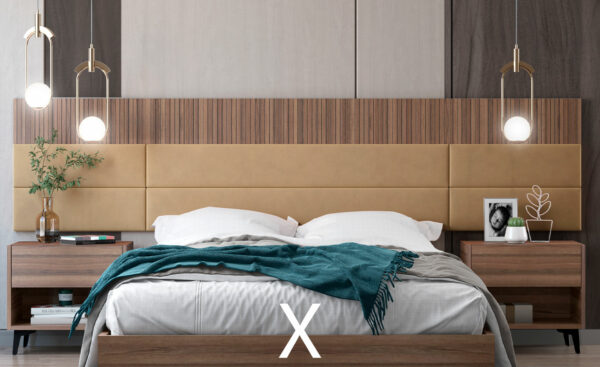 Cabeceira Suspensa com Nichos: Prática e Decorativa - ideia