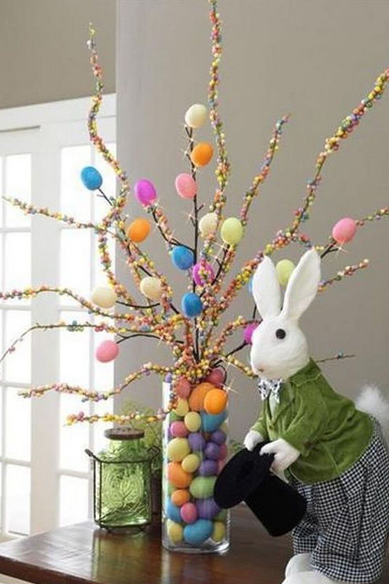 Decoração de Páscoa com Luminárias de Papel: Suavidade e Luz - ideia