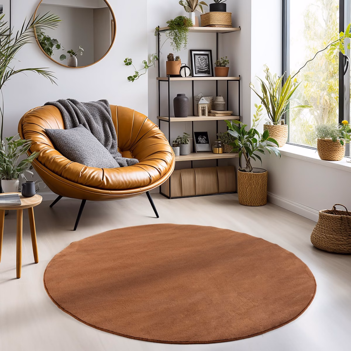 Estilo Escandinavo: Tapetes de Pelo Curto com Design Minimalista - inspiração