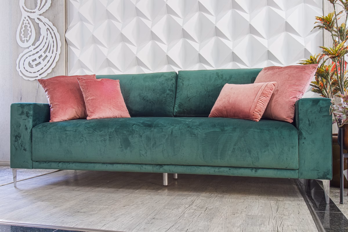 Elegância Tátil: Decoração com Veludo para Sofisticação - detalhe