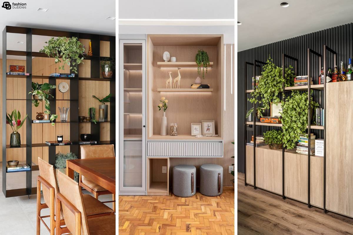 Com Estante Aérea e Nichos Decorativos Funcionais - detalhe