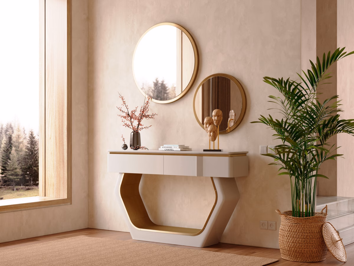 Hall de Entrada com Espelho Adnet - ideia