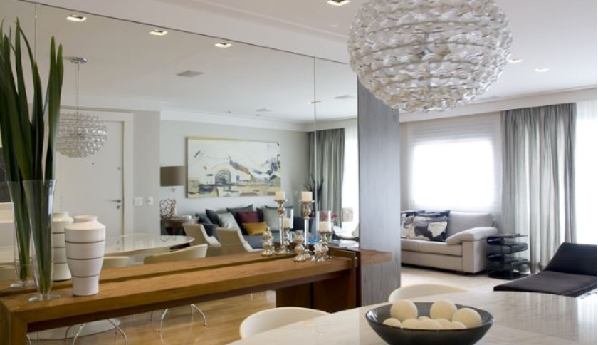 Espelhos Estratégicos: Ampliando e Iluminando Ambientes Pequenos - inspiração