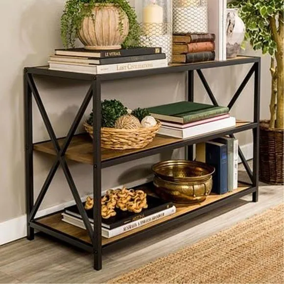 Aparador Industrial com Detalhes em Ferro e Madeira - inspiração