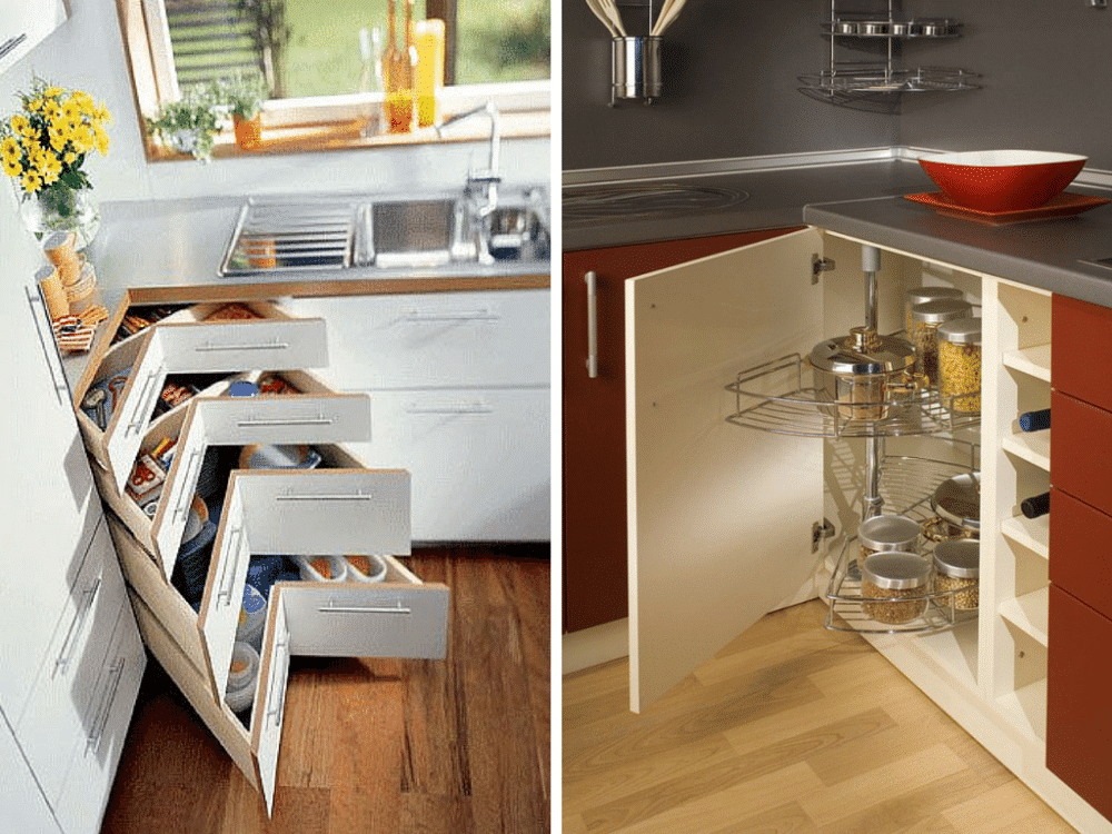 Armários de Cozinha com Cestos Organizadores: Beleza e Funcionalidade! - ideia