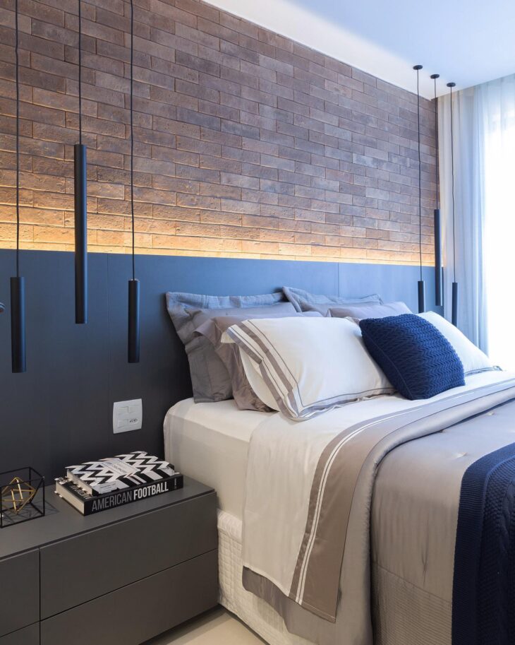 Cabeceira Suspensa com Iluminação LED Embutida: Modernidade e Conforto - ideia