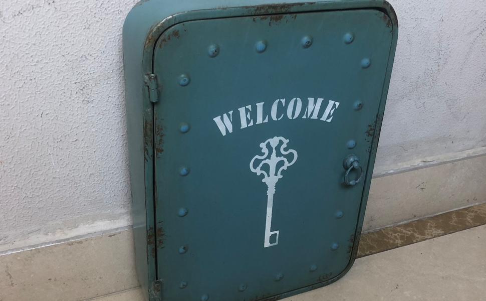 Caixas Metálicas com Acabamento Envelhecido: Charme Industrial - detalhe