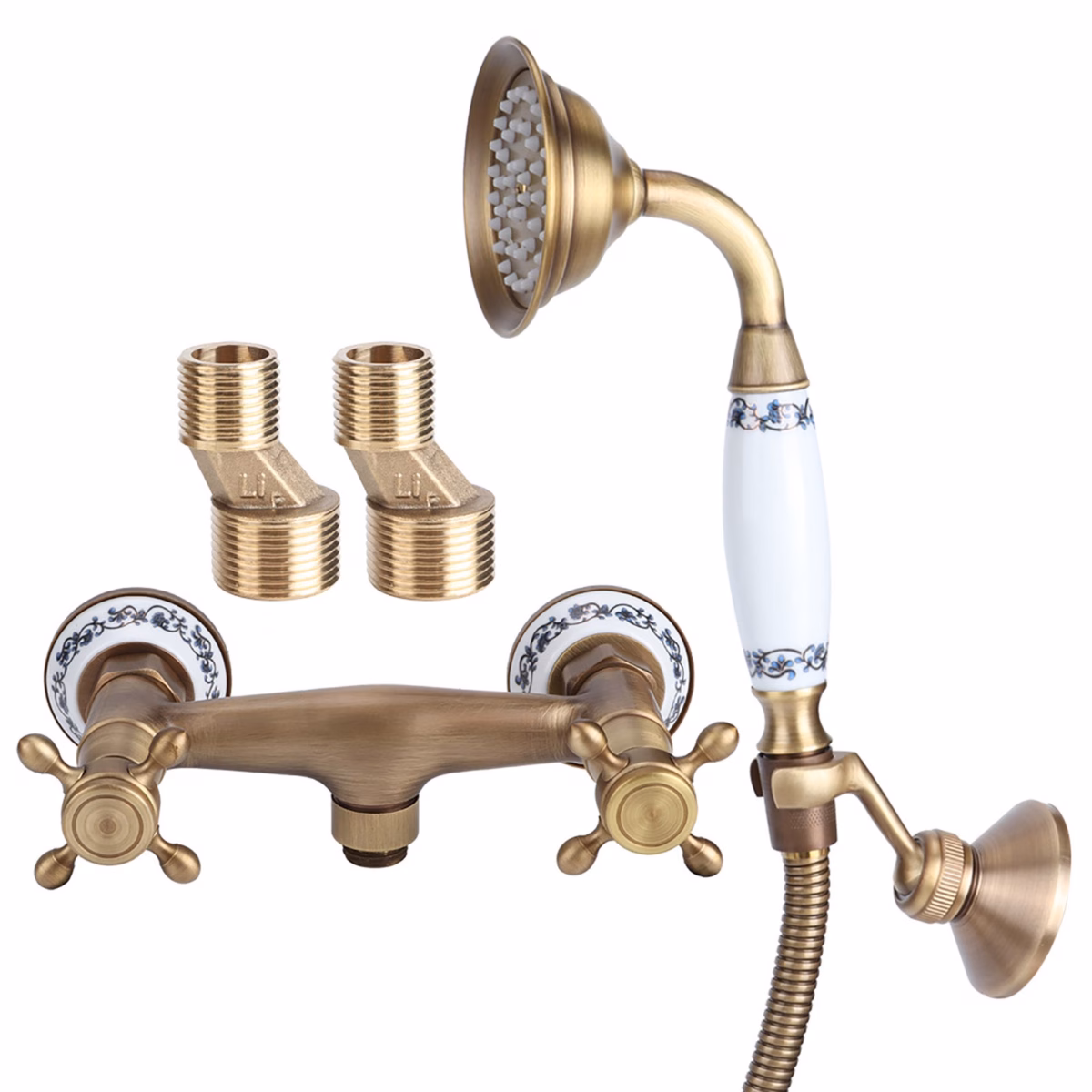 Chuveiro com Acabamento em Cobre: Elegância Retrô e Sofisticação - ideia