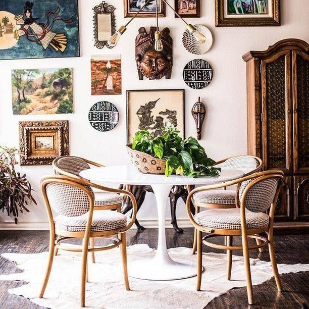 Quadros Suspensos por Cordas: Um Toque Boho e Despojado - detalhe