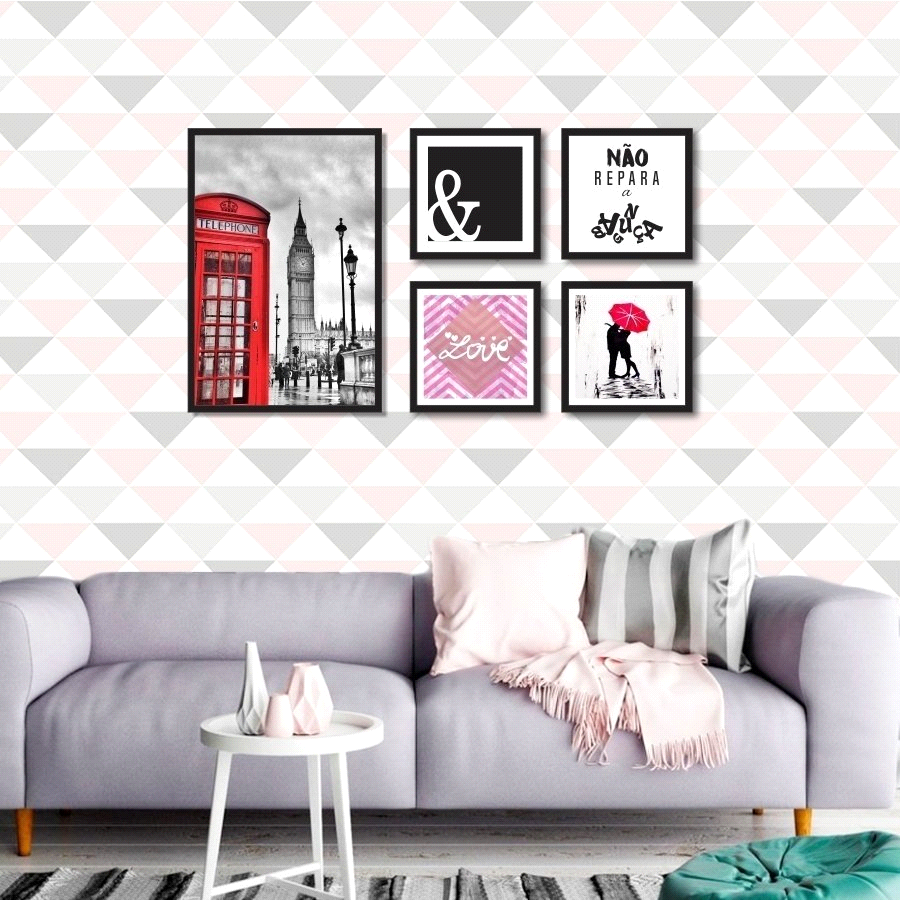 Quadros Geométricos para um Ambiente Moderno - ideia